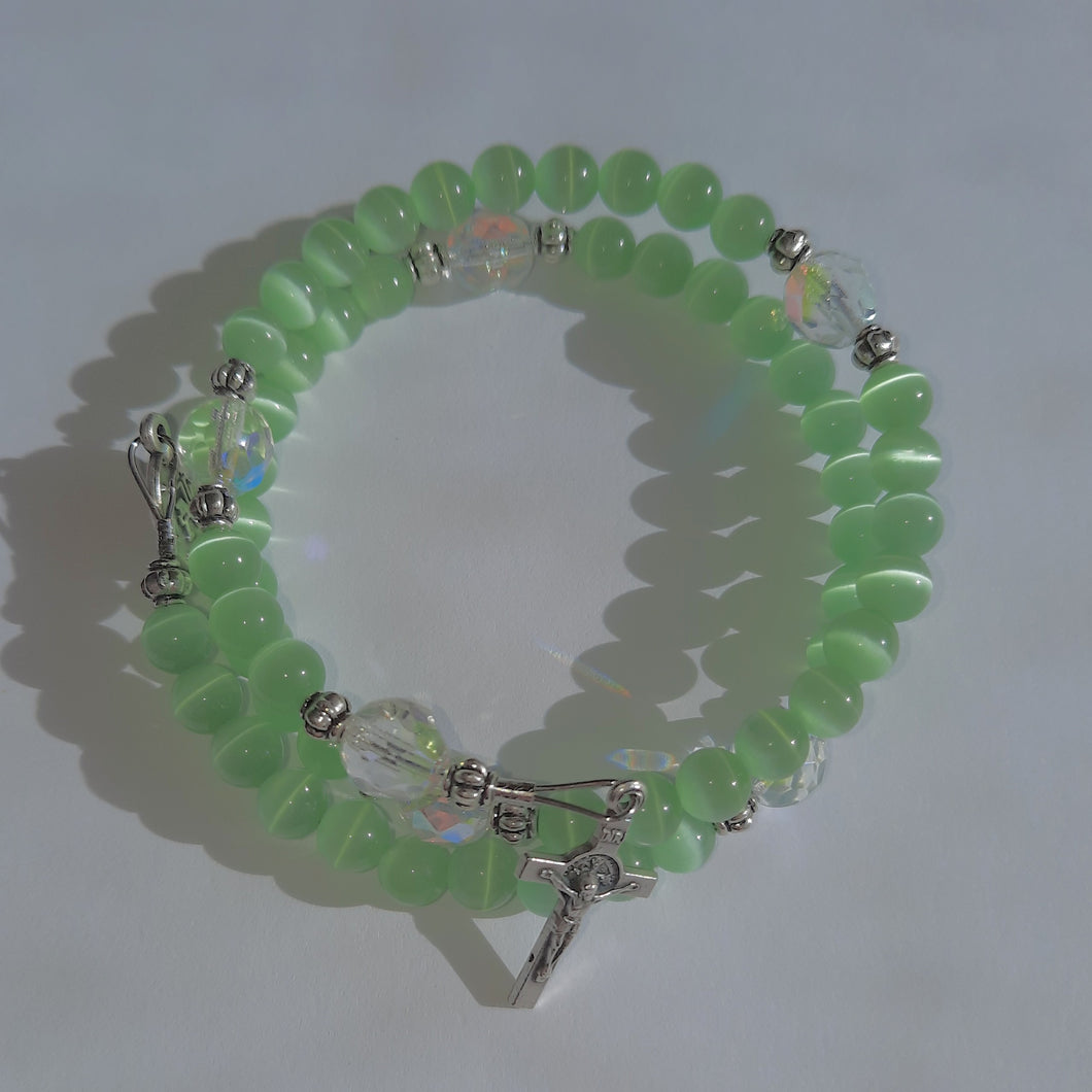 Sarah's Cats Eye Rosary Bracelet