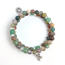 Precious Feet Celtic Fields of Grace Rosary Bracelet Wrap