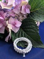 Holy Communion Pearl White Rosary Bracelet Wrap