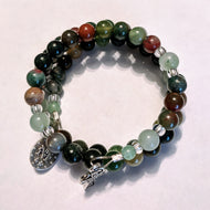 Celtic Fields of Grace Rosary Bracelet Wrap