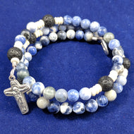 Ocean Of Mercy with Stone Rondelles and Lava Beads