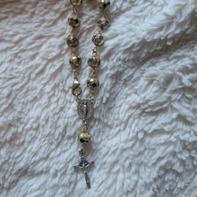 Gold-multicolored bead Car Rosary