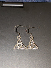 Silver Celtic Trinity earrings
