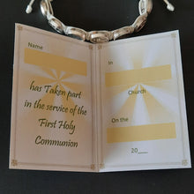 First Holy Communion Adjustable Cord Bracelet