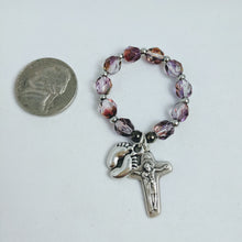 Pro-life Finger Rosary in organza bag with pocket size prayers
