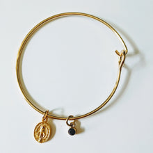 Gold-tone Miraculous Medal Bangle