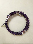Purple Amethyst Rosary Bracelet